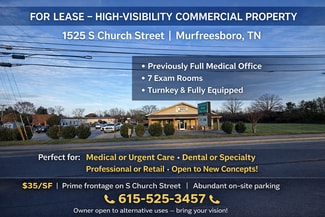 More details for 1525 S Church St, Murfreesboro, TN - Office/Medical for Lease