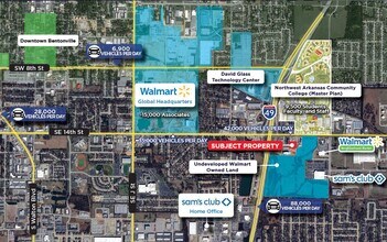 1500 SE Eagle Way, Bentonville, AR - AERIAL  map view