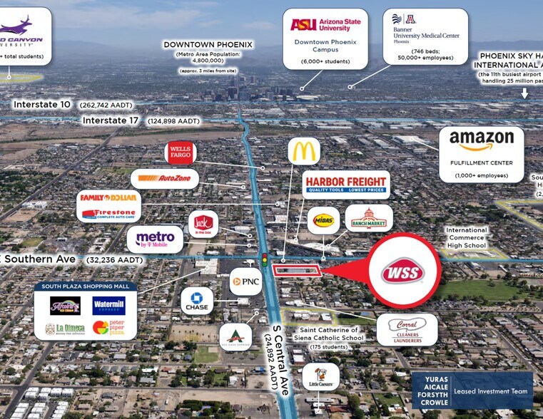 6021 S Central Ave, Phoenix, AZ à vendre - Aérien - Image 2 de 6