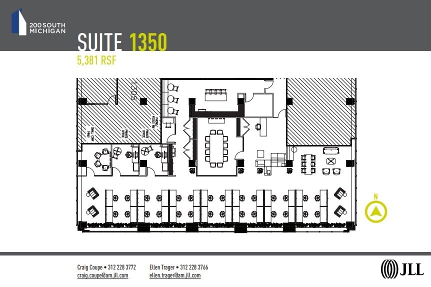 200 S Michigan Ave, Chicago, IL à louer Plan d’étage- Image 1 de 1