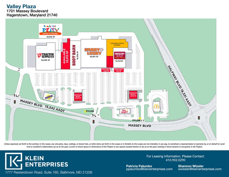 1701-1729 Massey Blvd, Hagerstown, MD for lease - Site Plan - Image 3 of 17