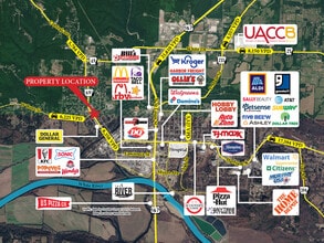 858 N Central Ave, Batesville, AR - Aérien  Vue de la carte - Image1