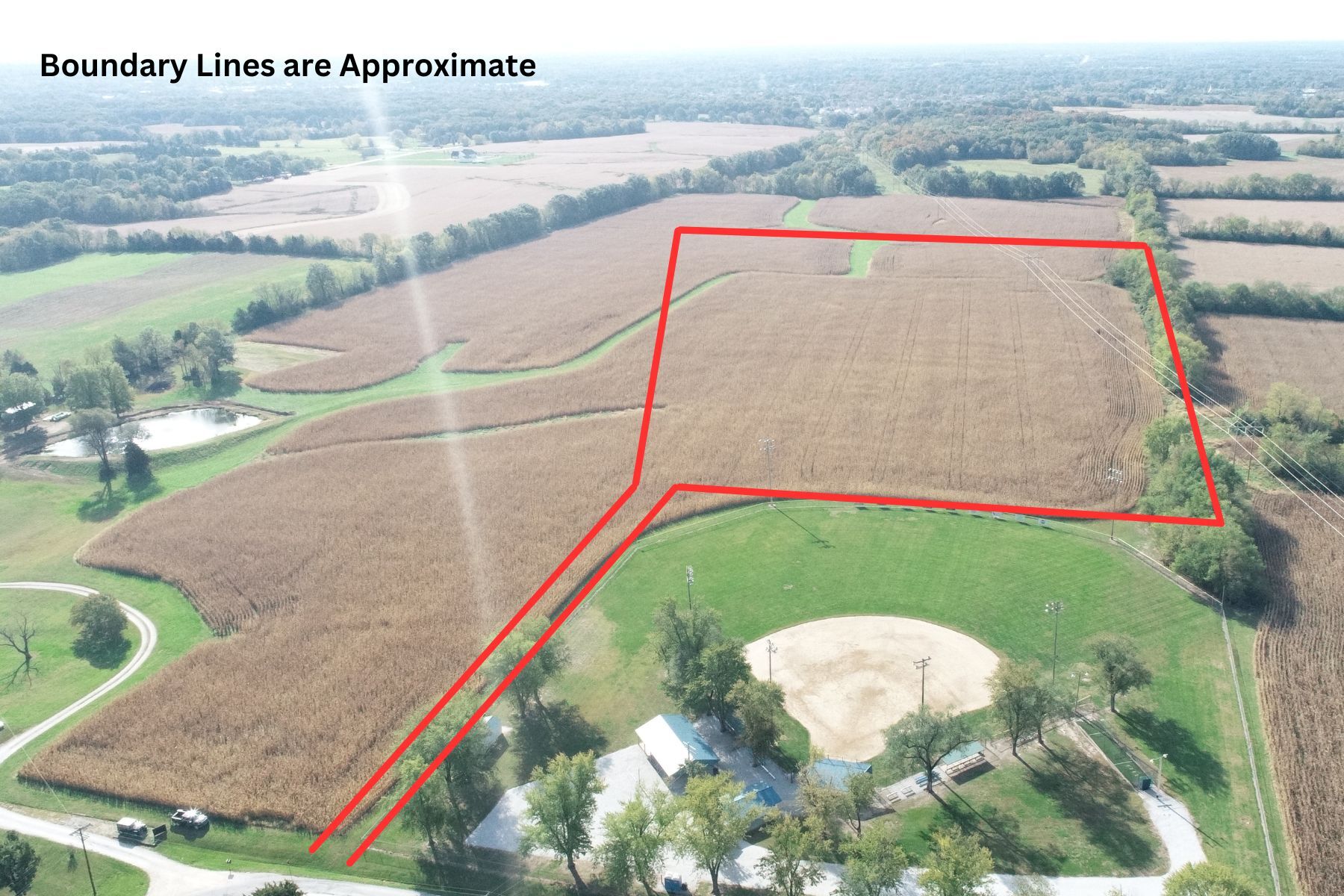 22.6 Acres Josephville Rd, Wentzville, MO for sale Aerial- Image 1 of 11