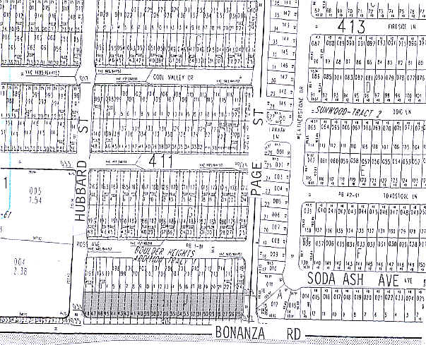 4550 E Bonanza Rd, Las Vegas, NV for lease - Plat Map - Image 3 of 5