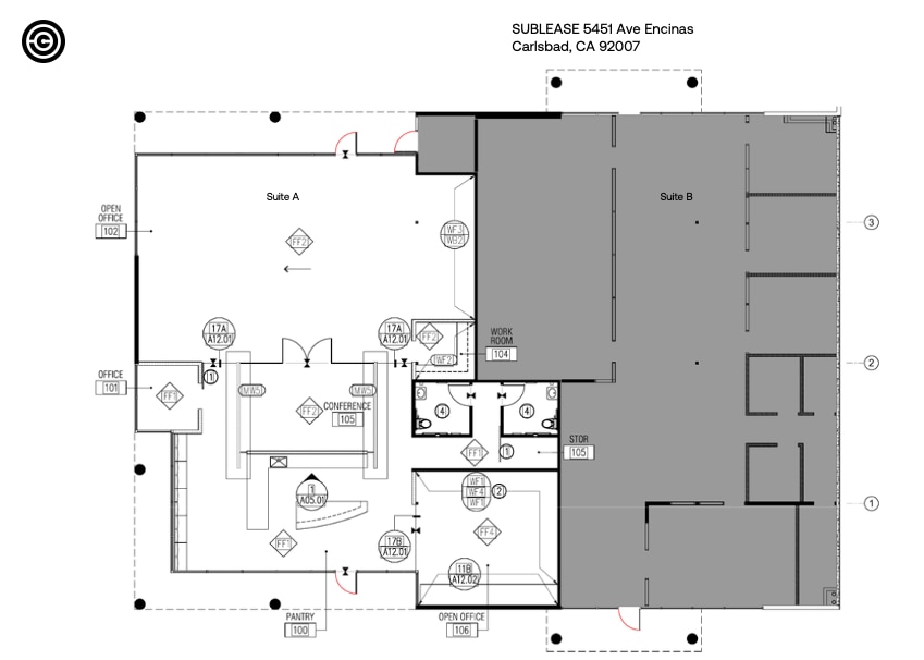 5451 Avenida Encinas, Carlsbad, CA for lease Floor Plan- Image 1 of 9
