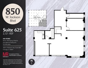 850 W Jackson Blvd, Chicago, IL for lease Floor Plan- Image 1 of 9