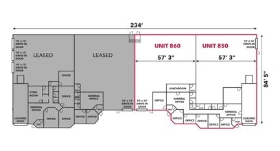 850-880 Church Rd, Elgin, IL for lease Floor Plan- Image 1 of 1