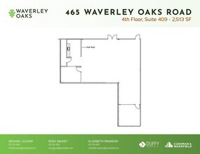 465 Waverley Oaks Rd, Waltham, MA for lease Floor Plan- Image 1 of 6