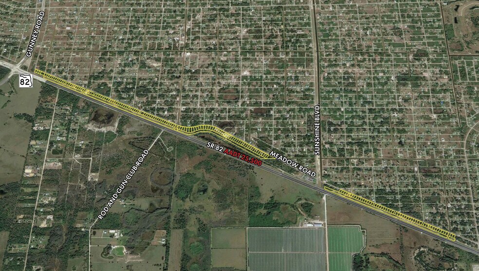 1332 Meadow, Lehigh Acres, FL for sale - Aerial - Image 1 of 4