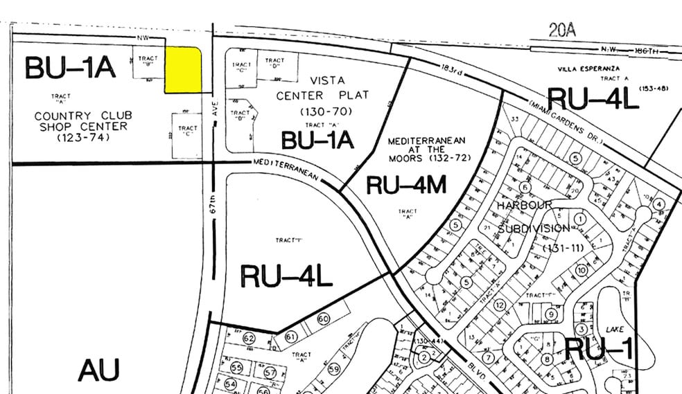 18590 NW 67th Ave, Miami Lakes, FL for lease - Plat Map - Image 1 of 1