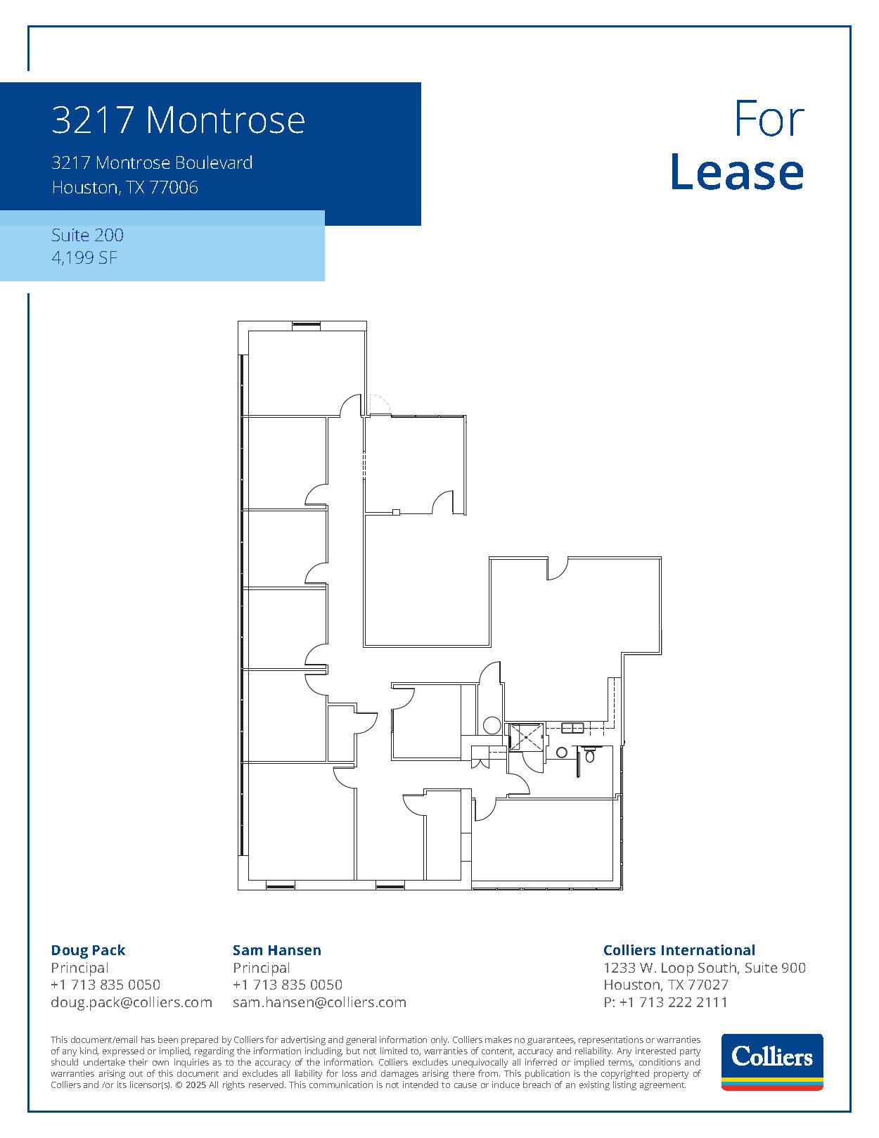 3217 Montrose Blvd, Houston, TX for lease Floor Plan- Image 1 of 1