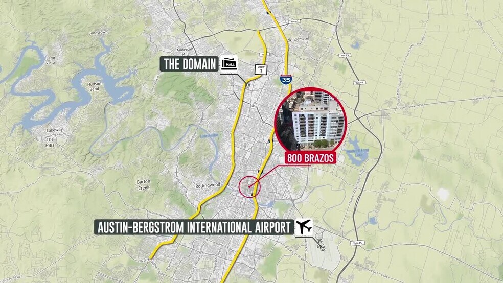 800 Brazos St, Austin, TX à louer - Vidéo sur l’inscription commerciale - Image 2 de 34