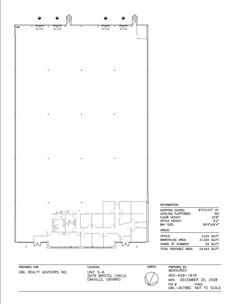 2679 Bristol Cir, Oakville, ON for lease Floor Plan- Image 1 of 1