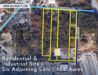 Plus de détails pour Six Adjoining Sites on Jonesboro & Heath St rd, Fairburn, GA - Terrain à vendre