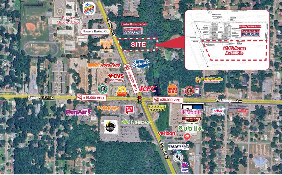 6100 Mobile Hwy, Pensacola, FL à vendre - Photo du bâtiment - Image 2 de 3