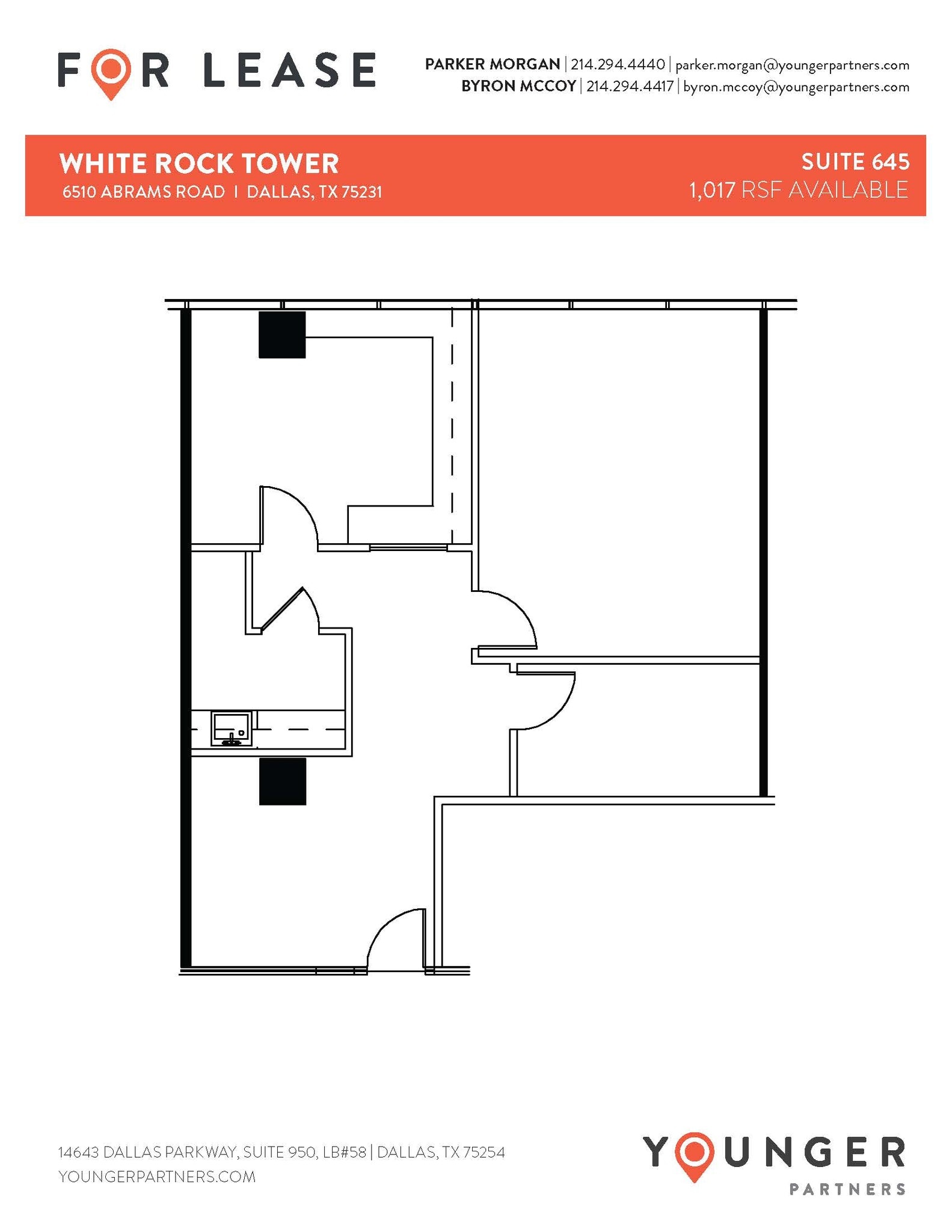 6510 Abrams Rd, Dallas, TX à louer Plan d’étage- Image 1 de 1
