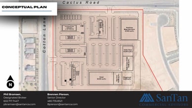 SEC Cactus Rd & Cotton Ln, Surprise, AZ - AERIAL  map view - Image1