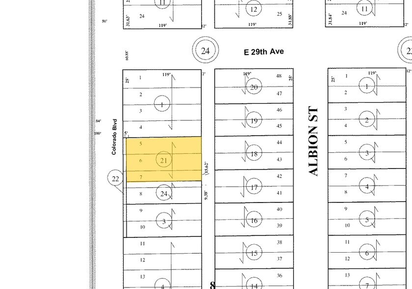2870-2878 N Colorado Blvd, Denver, CO for sale - Plat Map - Image 2 of 13