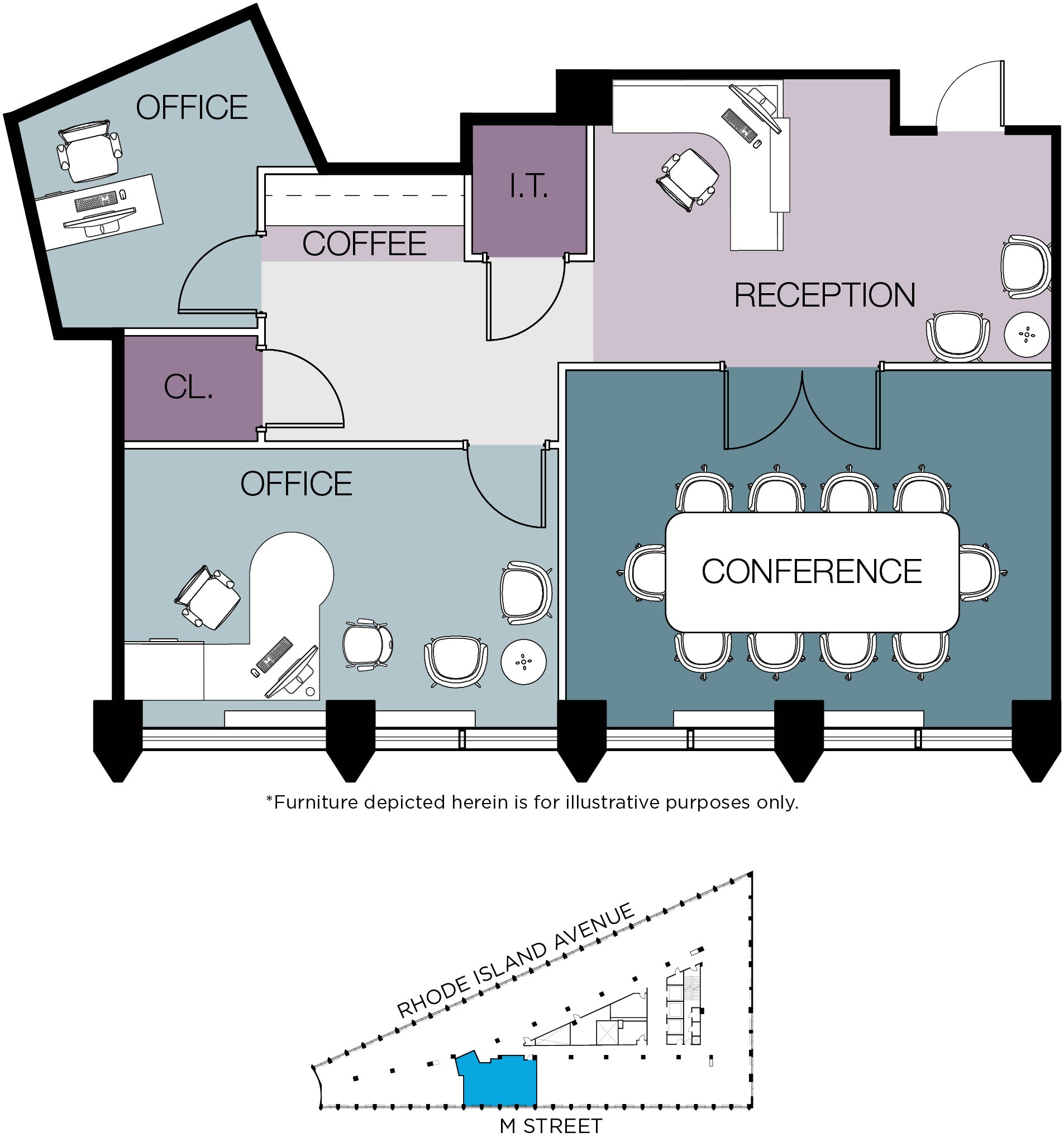 1730 Rhode Island Ave NW, Washington, DC for lease Floor Plan- Image 1 of 1