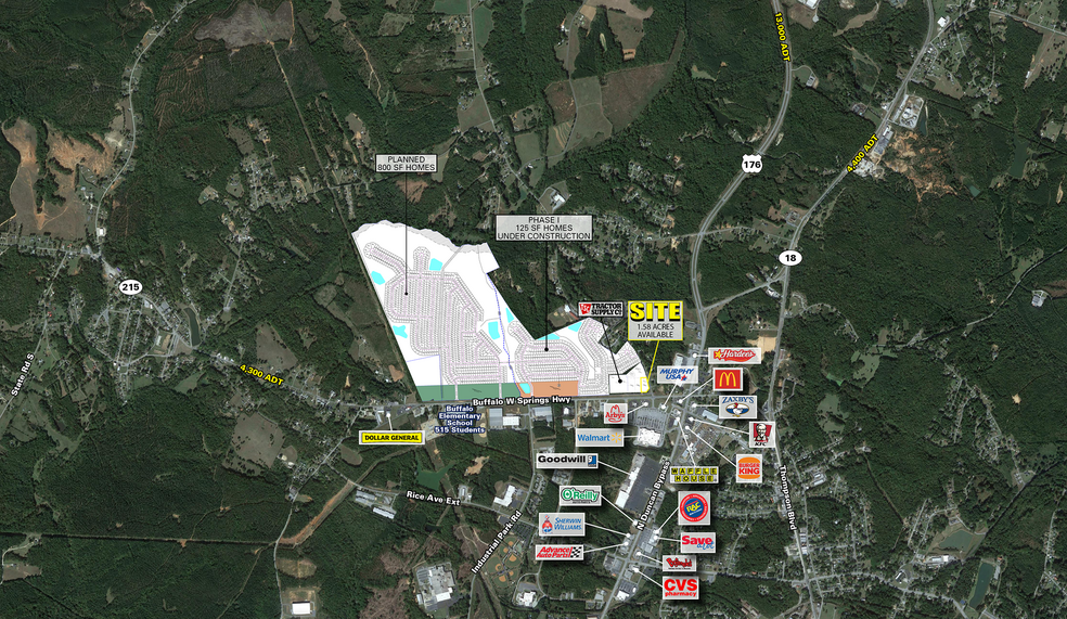 310 Buffalo West Springs Hwy, Union, SC for lease - Aerial - Image 2 of 5