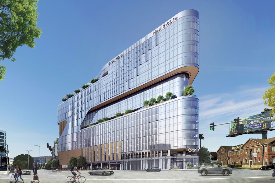 650-676 S San Vicente Blvd, Los Angeles, CA à louer - Photo du bâtiment - Image 1 de 5