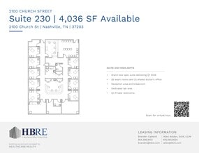 2100 Church St, Nashville, TN for lease Site Plan- Image 1 of 1