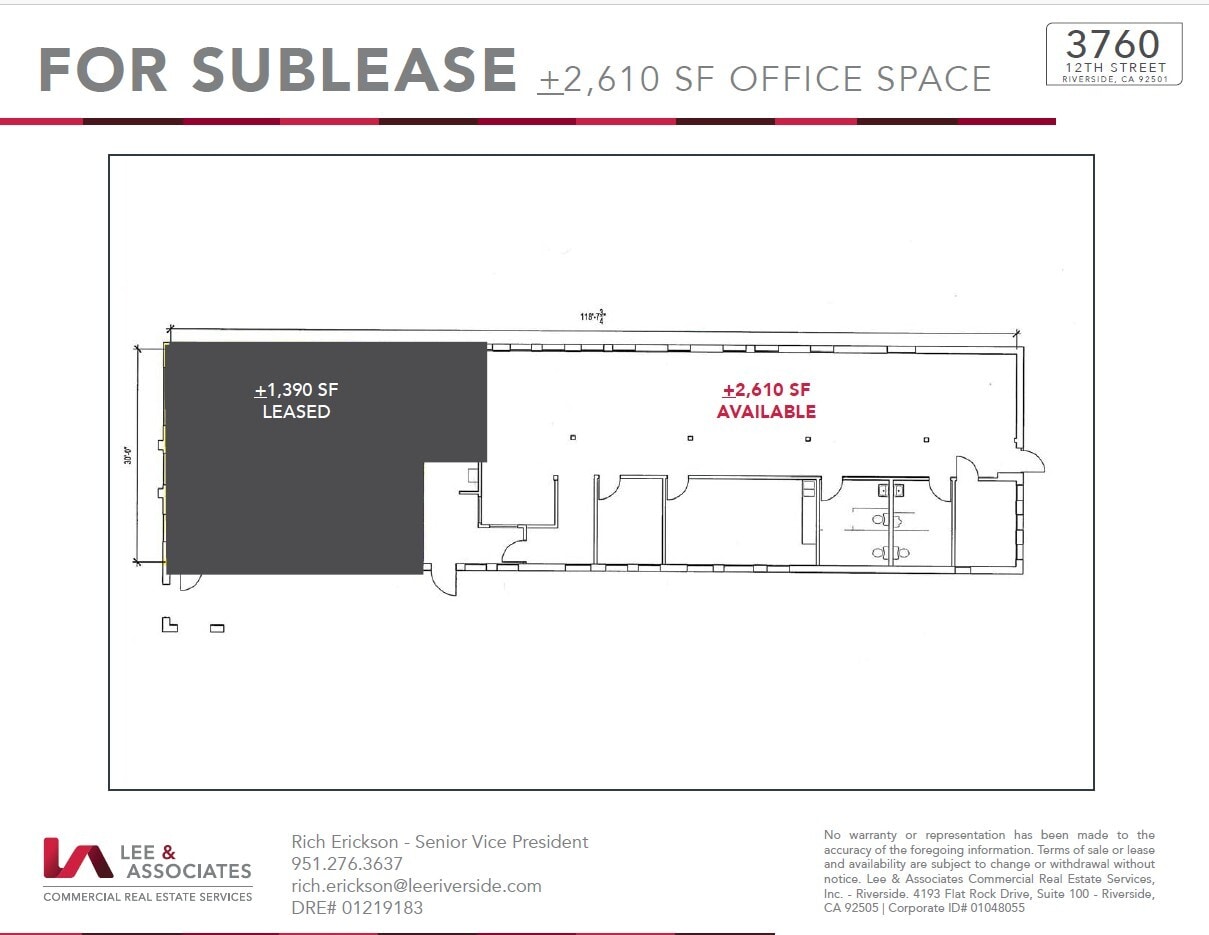 3760 12th St, Riverside, CA for lease Floor Plan- Image 1 of 2