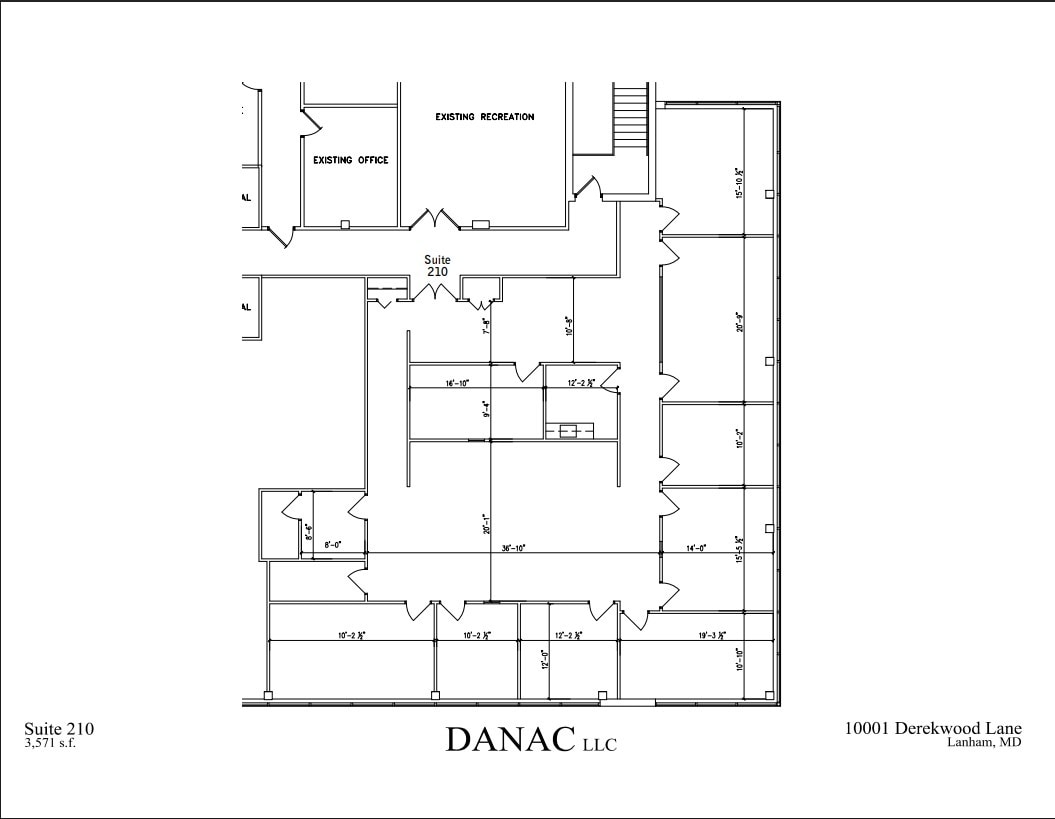 10001 Derekwood Ln, Lanham, MD for lease Floor Plan- Image 1 of 1