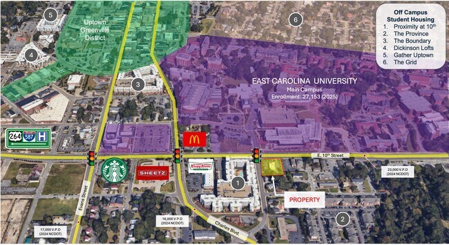 Plus de détails pour 500 E 10th St, Greenville, NC - Commerce de détail à louer