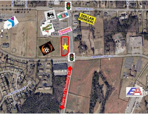 128 Thornburg Dr SE, Conover, NC for sale - Aerial - Image 1 of 3