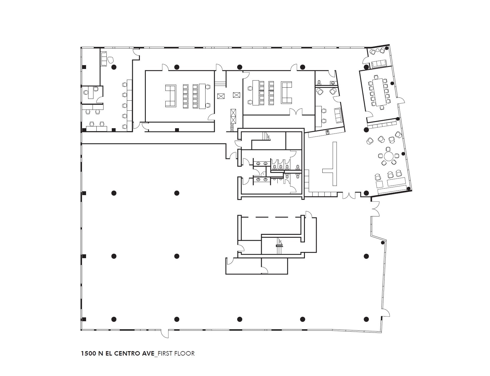 1500 N El Centro Ave, Los Angeles, CA for lease Floor Plan- Image 1 of 1