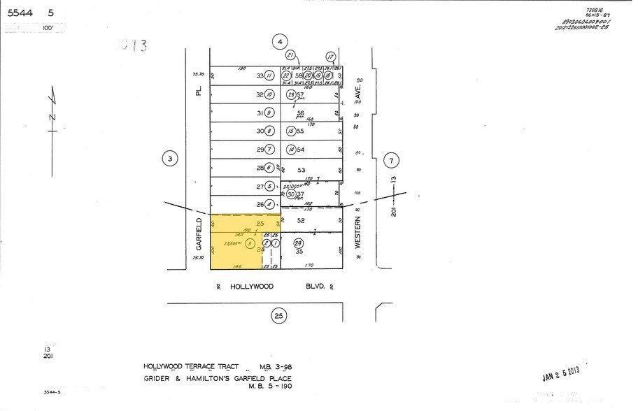 5529-5533 Hollywood Blvd, Los Angeles, CA à louer - Plan cadastral - Image 3 de 59