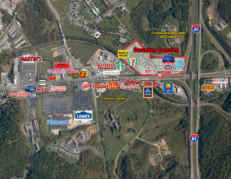 Crossing Way, Staunton, VA for lease Aerial- Image 1 of 2