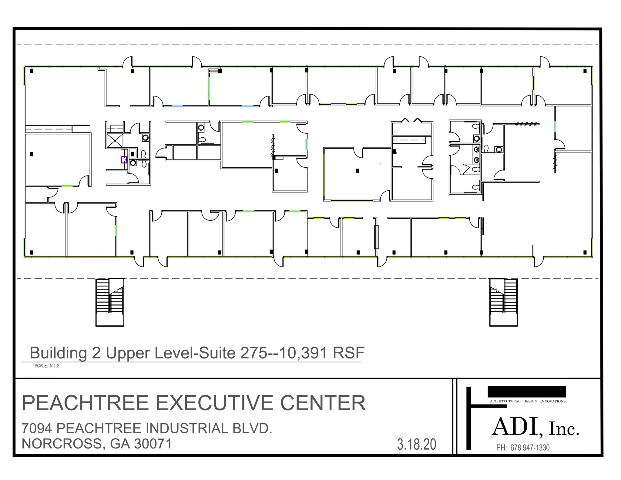 7094 Peachtree Industrial Blvd, Peachtree Corners, GA for lease Site Plan- Image 1 of 2