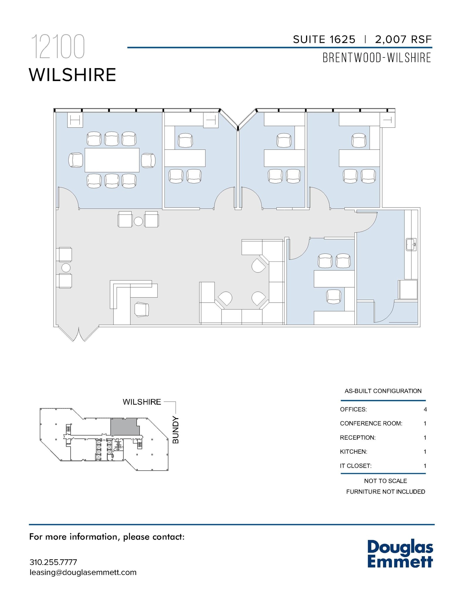 12100 Wilshire Blvd, Los Angeles, CA à louer Plan d’étage- Image 1 de 1