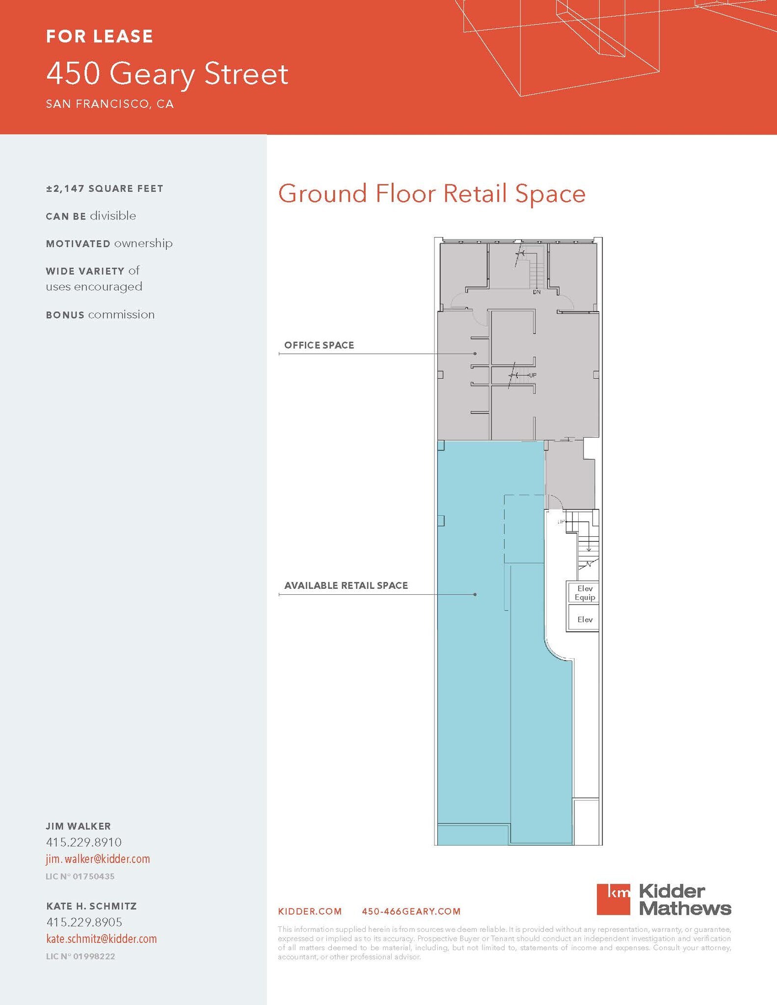 456-466 Geary St, San Francisco, CA à louer Plan d  tage- Image 1 de 1