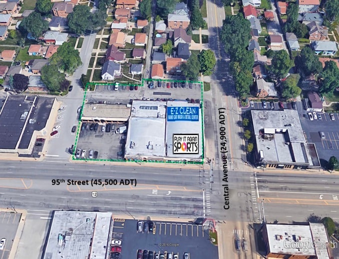 5600-5620 W 95th St, Oak Lawn, IL for sale Aerial- Image 1 of 5