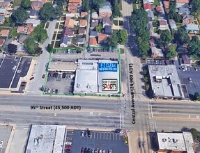 5600-5620 W 95th St, Oak Lawn, IL - Aerial  map view