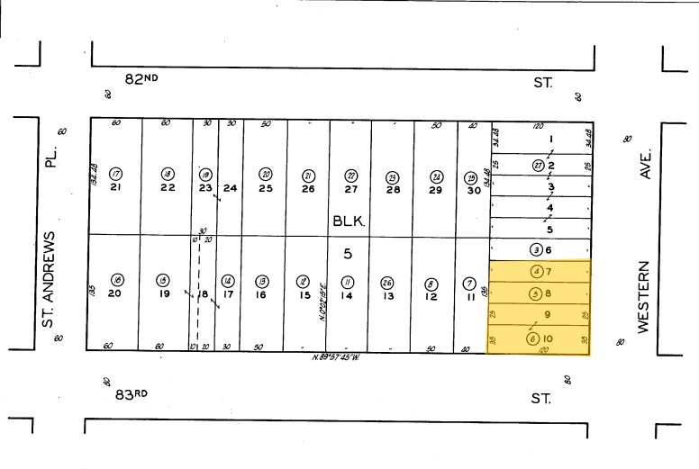8217-8227 S Western Ave, Los Angeles, CA à louer - Plan cadastral - Image 2 de 15