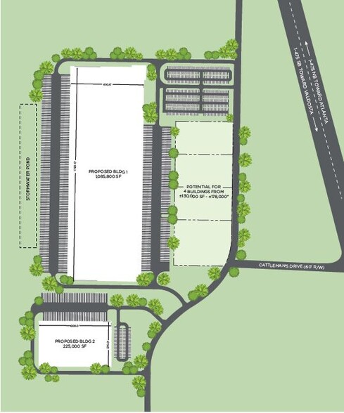 4555 Cavalier Dr, Macon-Bibb, GA for lease - Site Plan - Image 2 of 3