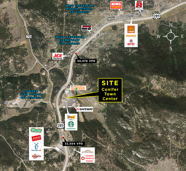 Highway 285 & Conifer Town Centre Drive, Conifer, CO à louer - Aérien - Image 2 de 2