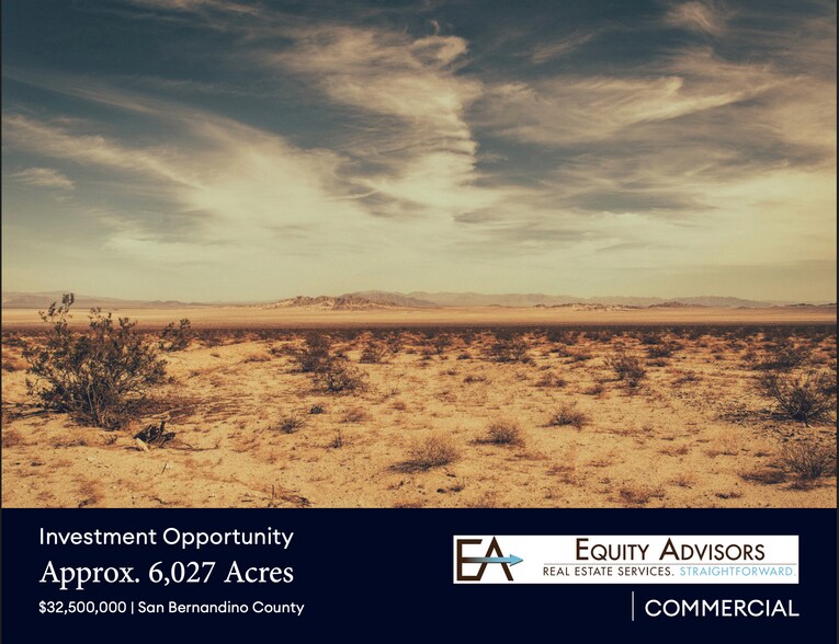0 Main St, Barstow, CA à vendre - Photo principale - Image 1 de 3