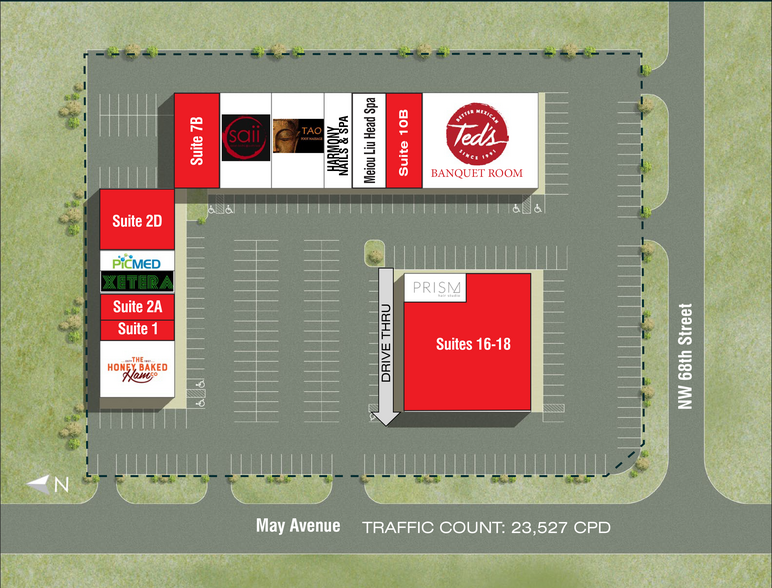 6900 N May Ave, Oklahoma City, OK à louer - Plan de site - Image 2 de 2