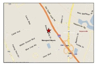 11846 Rock Landing Dr, Newport News, VA - Aérien  Vue de la carte