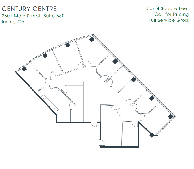 2601-2603 Main St, Irvine, CA à louer Plan d  tage- Image 1 de 1