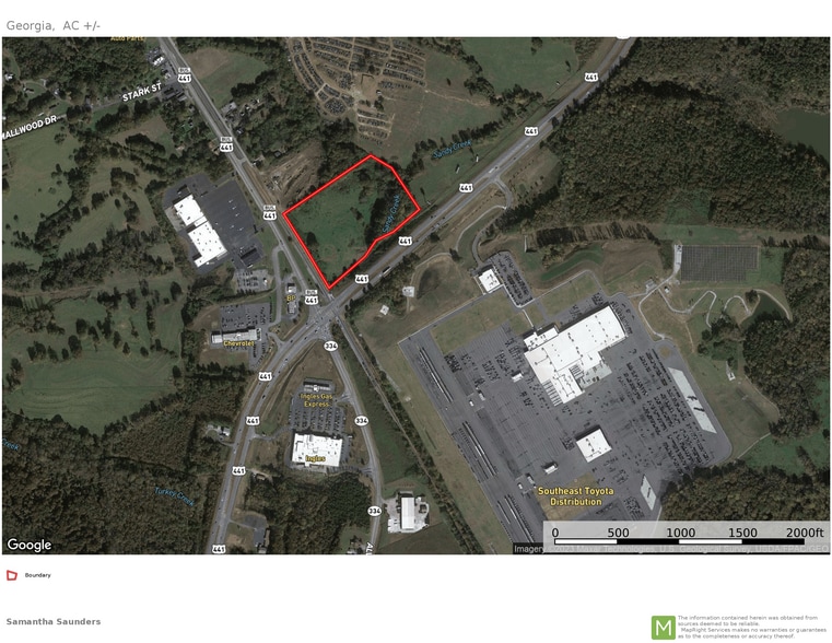 Hwy 441 and South Elm Street, Commerce, GA for sale - Aerial - Image 1 of 6