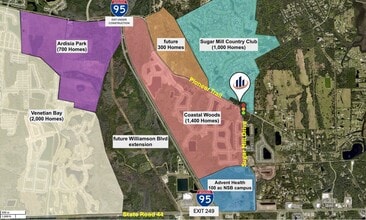 NWC Pioneer Tr & Sugar Mill Dr, New Smyrna Beach, FL - AERIAL  map view