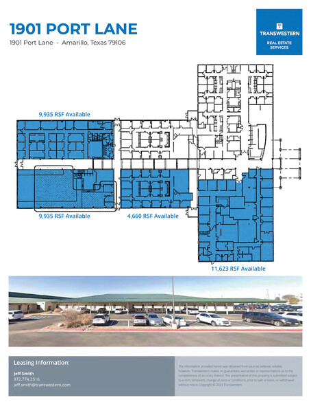 1901 Port Ln, Amarillo, TX for lease - Floor Plan - Image 2 of 4