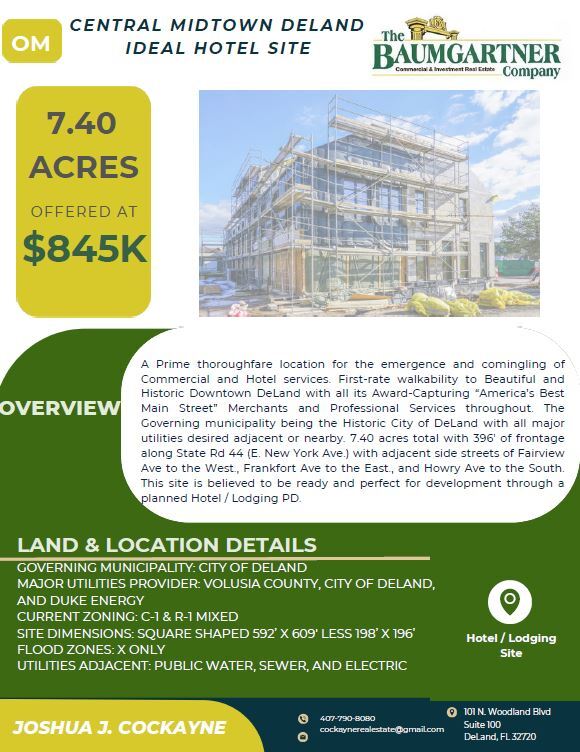 Plus de détails pour New York Ave & Frankfort Ave, Deland, FL - Terrain à vendre