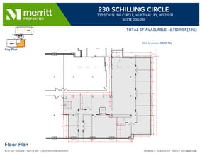 215 Schilling Cir, Hunt Valley, MD à louer Plan d’étage- Image 1 de 1